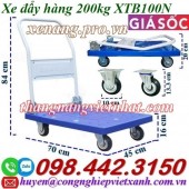 Xe đẩy hàng sàn nhựa 200kg XTB100DN