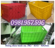 ​Thùng nhựa bánh xe, thùng nhựa đặc kéo hàng, thùng nhựa 5 bánh