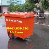 Bán thùng rác công cộng, thùng rác nhựa hdpe 660L,thùng rác môi trường