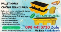 Pallet nhựa chống tràn 4 phuy giá rẻ