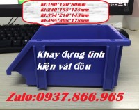 Mua khay đựng ốc vít, khay đựng linh kiện, khay nhựa vát đầu, khya nhựa xếp thàn