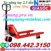 Xe nâng tay thấp 2.5 tấn càng rộng AC25M giá sốc call 0984423150 – Huyền