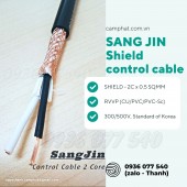 Cáp điều khiển 2 x 0.5 mm2 - Cáp SANG JIN RVVP - Shield