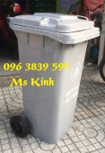 Bán thùng rác 120 lít màu xám số lượng lớn giá giảm sốc - 096 3839 597 Ms Kính