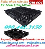 Pallet nhựa 1440x1100x140mm màu đen - hàng mới giá rẻ call 0984423150 Huyền