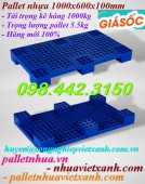 Pallet nhựa kê hàng 1000x600x100mm PL04LS giá rẻ