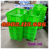 Sọt nhựa rỗng HS009, thùng nhựa rỗng, sọt nhựa đựng linh kiện, sọt nhựa HS009, s