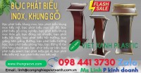 Bục Phát Biểu Bằng Gỗ Hội Nghị, Trường Học, Bục Phát Biểu Khung Inox