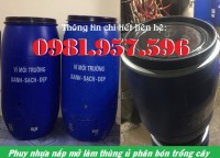 Thùng phuy nhựa cũ, phuy nhựa đã sử dụng, phuy nhựa mới 100‰