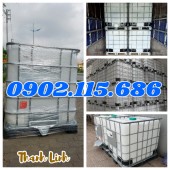 Bồn nhựa 1000 lít, bồn chứa hóa chất, bồn nhựa, tank nhựa, tank nhựa IBC 1000 lí