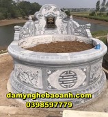 +89 hình ảnh mộ tròn đá xanh nguyên khối đặt tại nha trang khánh hoà