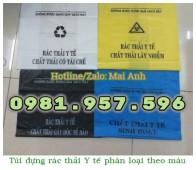 Túi rác Y tế bệnh viện, túi rác Y tế cho thùng 90L hoặc thùng 120L