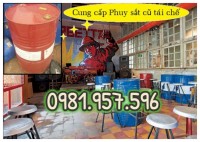 Phuy sắt đựng xăng dầu, phuy thép cũ, phuy thép 200L