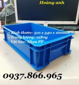 Khay nhựa b4 màu xanh dương, thùng nhựa tại hà nội, khay nhựa đựng đồ cơ khí