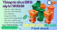 Thùng rác nhựa 120 lít nắp hở 240 lít