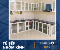 Thi công tủ bếp nhôm kính giá rẻ tại Đà Nẵng