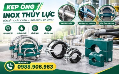 Kẹp ống inox thủy lực, Cùm ống chữ u, Kẹp ống lót cao sun, Cùm ống thủy lực