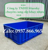 Thùng nhựa đặc cao 19, thùng đặc HS 003, khay nhựa đặc, khay cơ khí