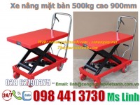 Xe nâng mặt bàn 500kg/ Thiết bị nâng mặt bàn 500kg bằng cơ