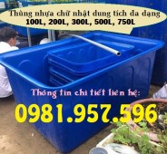 Thùng nhựa chuyên để ngoài trời, thùng nhựa dung tích lớn