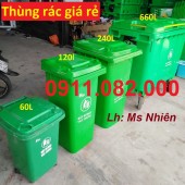 Thùng rác 240 lít giá rẻ tại cần thơ- thùng rác mới chất lượng giá rẻ- lh 091108