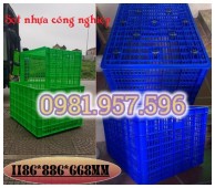 Thùng nhựa rỗng bánh xe, sọt nhựa bánh xe, rổ nhựa công nghiệp