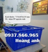 Sọt nhựa đựng hàng có quai sắt, sọt nhựa, sóng nhựa hở, sóng nhựa rỗng đựng hoa