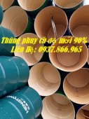 bán phuy sắt độ mới 80‰ trở lên, thùng phuy cũ nắp kín, phi cũ náp mơ