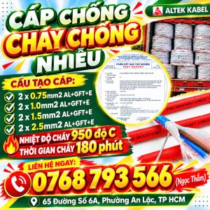 Cáp Chống Cháy Chống Nhiễu ALTEK KABEL - Bảo Vệ Hệ Thống, Nâng Tầm An Toàn