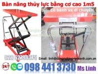 Bàn nâng thủy lực bằng tay 350kg 500kg khuyến mãi