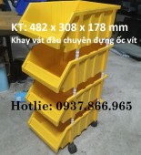 Mua khay ốc vít ở đâu, khay nhựa có chân chống tầng, khay chân chống màu trắng