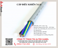 Cáp tín hiệu 7x1.0 Bắc Giang, Bắc Ninh, Thanh Hóa, Hải Phòng