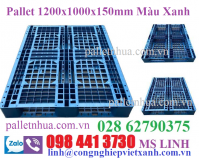 Pallet nhựa đen 1200x1000x150mm