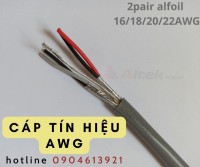 Cáp tín hiệu vặn xoắn chống nhiễu 16/18/202/22awg altekkabel