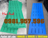 Tấm nhựa nguyên sinh kê hàng, pallet nhựa lót sàn, pallet dài 1M8