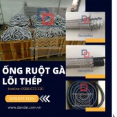 Ruột gà lõi thép luồn dây điện bọc nhựa pvc - bọc inox 304