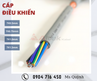 Cáp điều khiển 7 lõi 7x0.5, 7x0.75, 7x1.0, 7x1.5mm2 hiệu Altek Kabel