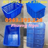 Sọt nhựa rỗng đáy đặc, sóng nhựa HS012, sọt hở đáy đặc, sọt HS012