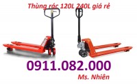 Giá rẻ xe nâng tay thấp màu cam- xe nâng tay 3 tấn giá rẻ tại vĩnh long- lh 091