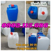 Can nhựa 30 lít, can hóa chất, can nhựa HDPE, can 30 lít, can nhựa, can nhựa xan