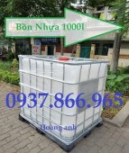 Tank nhựa nuôi cá, bồn nhựa đựng dầu, tank nhựa 1000l cũ, tank nhua