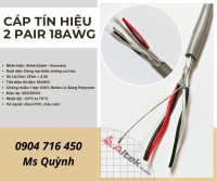 Cáp tín hiệu 2 pair 18AWG giá tốt tại Đà Nẵng, Hà Nội, Hồ Chí Minh