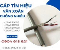 Cáp tín hiệu vặn xoắn 22awg 2 pair Altek Kabel