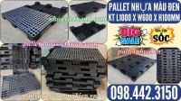 Pallet nhựa 1000x600x100mm màu đen - thanh lý hàng tồn giá siêu rẻ