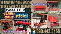 Xe nâng mặt bàn 800kg nâng cao 1 mét WP800 NIULI
