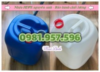 Can nhựa nguyên sinh, can nhựa đựng hóa chất, can nhựa 20L