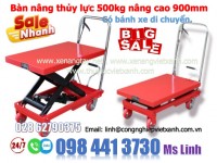 Bàn nâng thủy lực bằng tay 350kg 500kg khuyến mãi