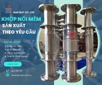 Khớp nối mềm inox 316, khớp nối mềm rắc co vi sinh, khớp nối chống rung máy bơm