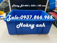 Địa chỉ cung cấp thùng B3, thùng đặc, khay nhựa đặc, thùng nhựa bít