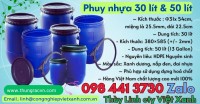 Phuy nhựa 30 lít - phuy nhựa 50 lít , thùng phuy đựng dầu 30 lít và 50 l